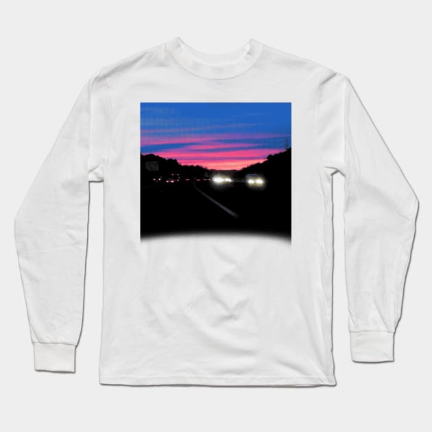 Sky Line Drive Long Sleeve T-Shirt by takoto